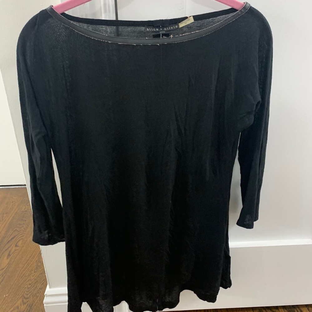 Alice and Olivia black long sleeve